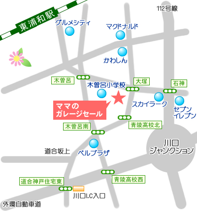 ママガレへの地図